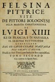 Felsina pittrice by Malvasia, Carlo Cesare conte