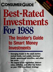 Cover of: Best-rated investments for 1988