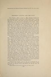 Cover of: President Lincoln and the navy