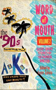 Cover of: Word of mouth: volume 2 ; short-short stories by 100 women writers
