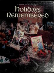 Cover of: Holidays Remembered (Christmas Remembered, bk 5)