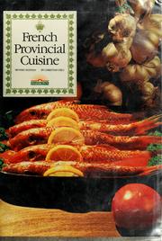 Cover of: French provincial cuisine