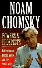 Cover of: Powers and prospects by Noam Chomsky