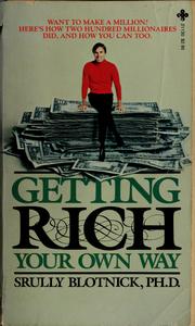 Cover of: Getting rich your own way