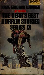 Cover of: The year's best horror stories: IX