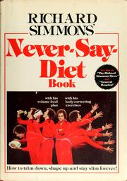 Cover of: Richard Simmons' Never-say-diet book.