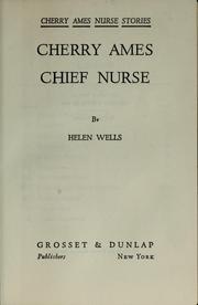 Cover of: Cherry Ames, chief nurse