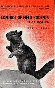 Cover of: Control of field rodents in California by John Muir