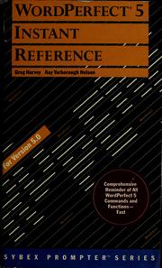 Cover of: WordPerfect 5 instant reference