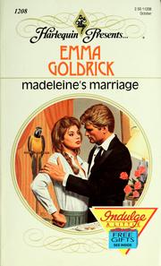Cover of: Madeleine's marriage