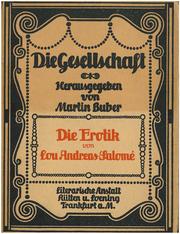Cover of: Die Erotik