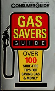 Cover of: Gas savers guide