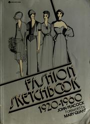Cover of: Fashion sketchbook, 1920-1960 by Peacock, John, John Peacock