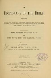 Cover of: A dictionary of the Bible... by Philip Schaff
