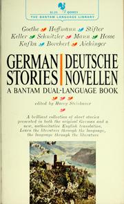 Cover of: German stories.: Deutsche Novellen.