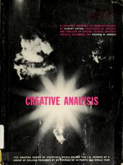 Cover of: Creative analysis: the graded exercises in analysis