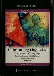 Cover of: Understanding linguistics: the science of language