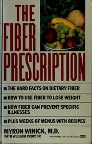 Cover of: The fiber prescription by Myron Winick