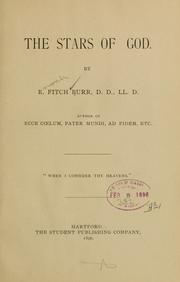 Cover of: The stars of God. by E. F. Burr