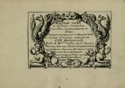 Cover of: Nouveau livre de differens cartouches, couronnes, casques, supports et tenans by Charles Mavelot