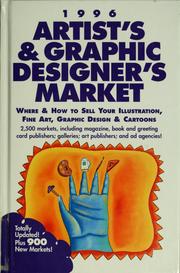 Cover of: 1996 Artist's & graphic designer's market by edited by Mary Cox ; assited by Alice P. Buening