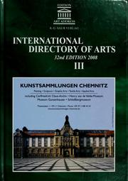 Cover of: International directory of arts =