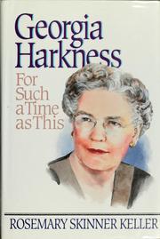 Cover of: Georgia Harkness: for such a time as this