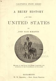 Cover of: A brief history of the United States.
