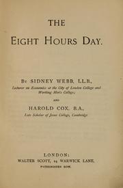 The eight hours day by Sidney Webb
