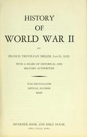 Cover of: History of world war II