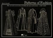 Cover of: Patterns of fashion by Janet Arnold