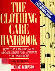 Cover of: The clothing care handbook