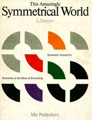 Cover of: This amazingly symmetrical world