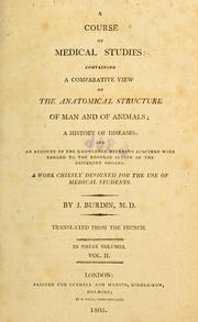 Cover of: A course of medical studies by Jean Burdin