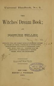 Cover of: The witches' dream book and fortune teller