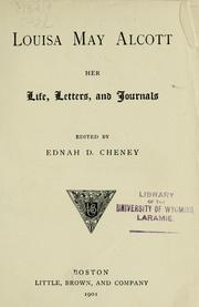 Cover of: Louisa May Alcott: her life, letters, and journals