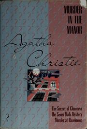 Cover of: Murder in the manor