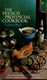 Cover of: French provincial cookery