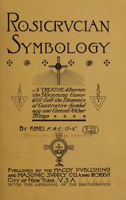 Cover of: Rosicrvcian symbology by George Winslow Plummer