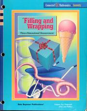 Cover of: Filling and wrapping: three-dimensional measurement