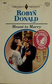 Cover of: Meant To Marry