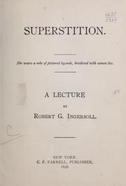 Cover of: Superstition ..: A lecture