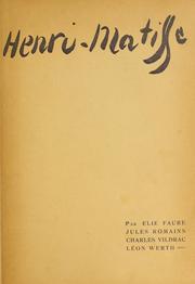Cover of: Henri-Matisse by Henri Matisse
