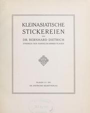 Cover of: Kleinasiatische stickereien