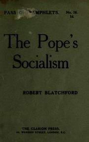 Cover of: The Pope's socialism