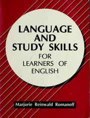 Cover of: Language and study skills for learners of English