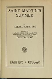Cover of: Saint Martin's summer