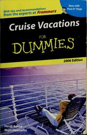 Cover of: Cruise vacations for dummies