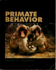 Cover of: Introduction to primate behavior