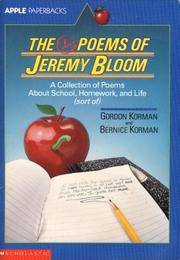 Cover of: The D- poems of Jeremy Bloom: a collection of poems about school, homework, and life (sort of)